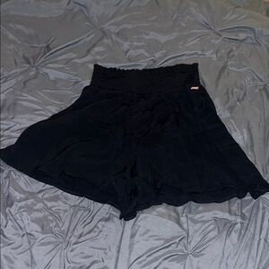 New Pink Black Flowy Shorts